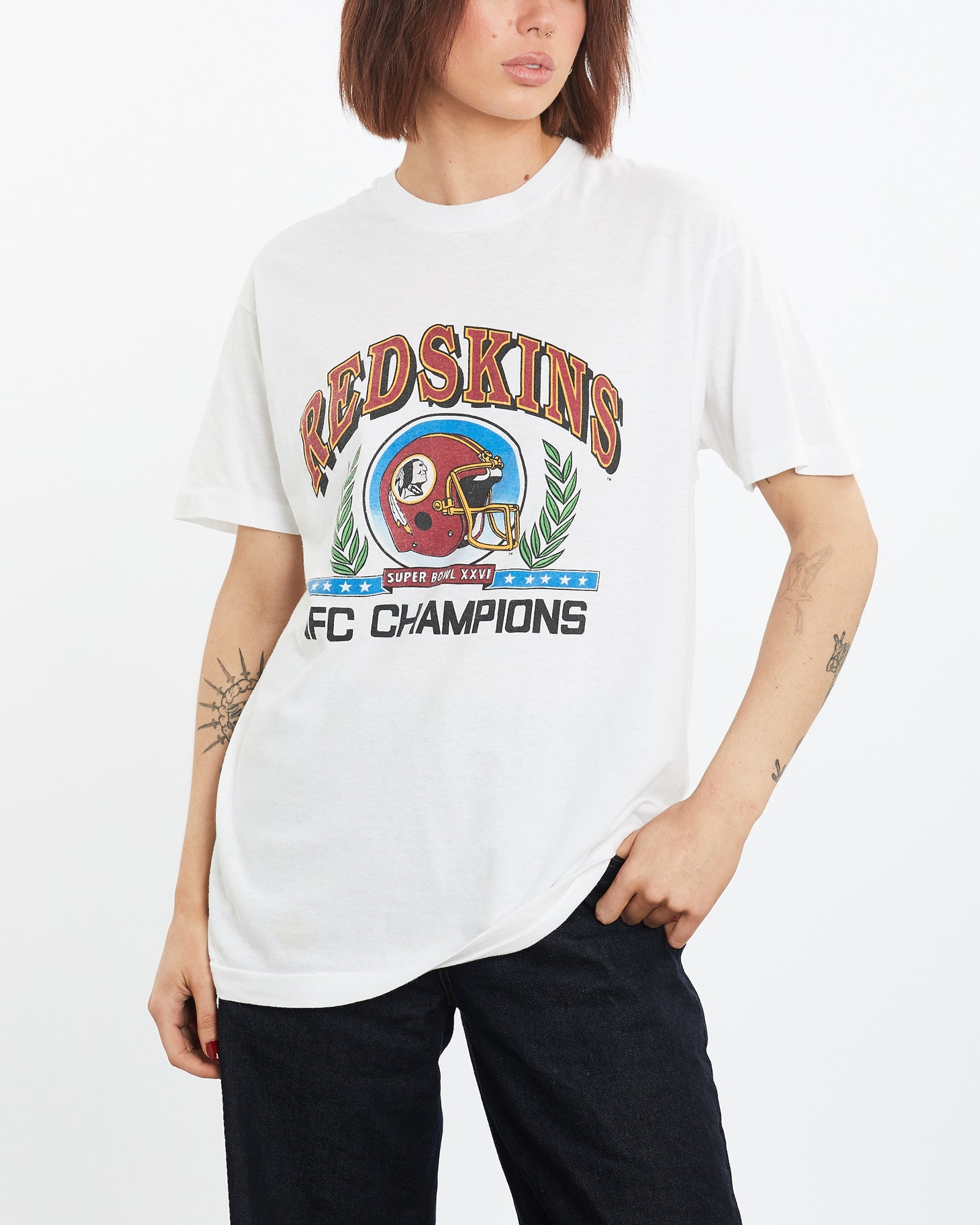 Vintage 1991 NFL Washington Redskins Super Bowl Tee M