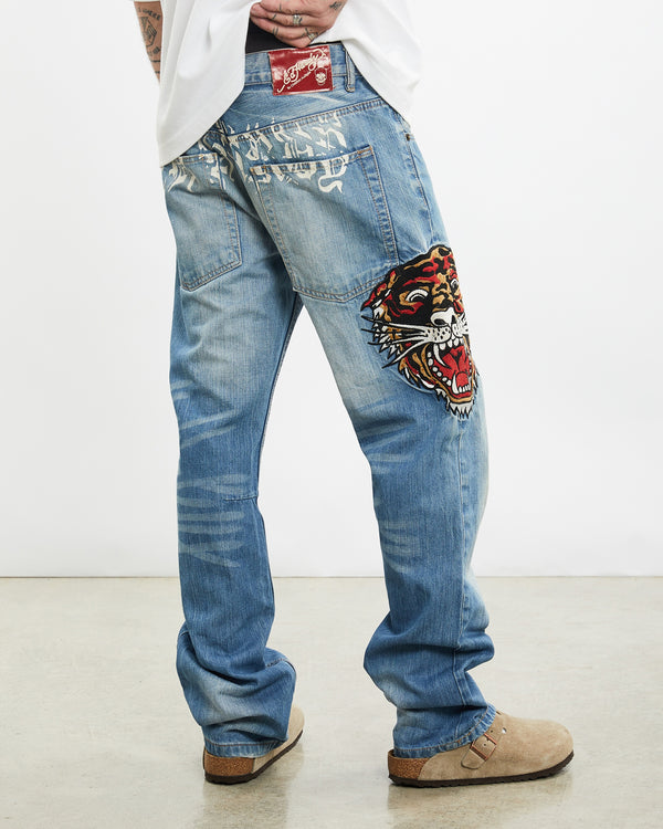 Vintage Ed Hardy Denim Jeans <br>31"