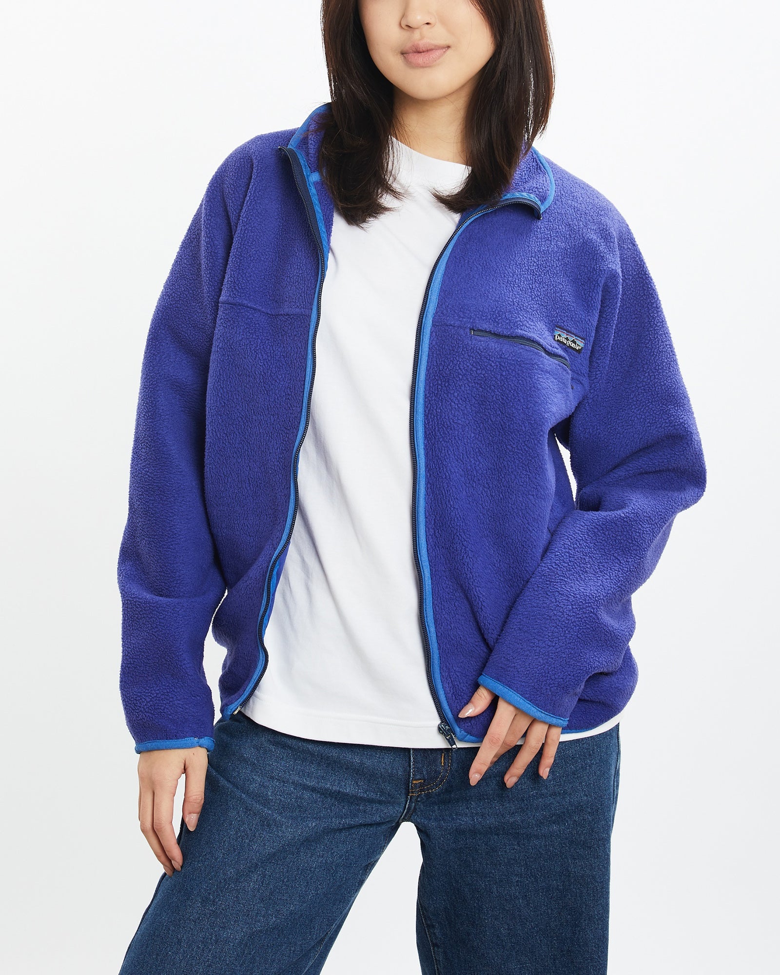 Vintage 90s Patagonia Full Zip Fleece Sweatshirt S