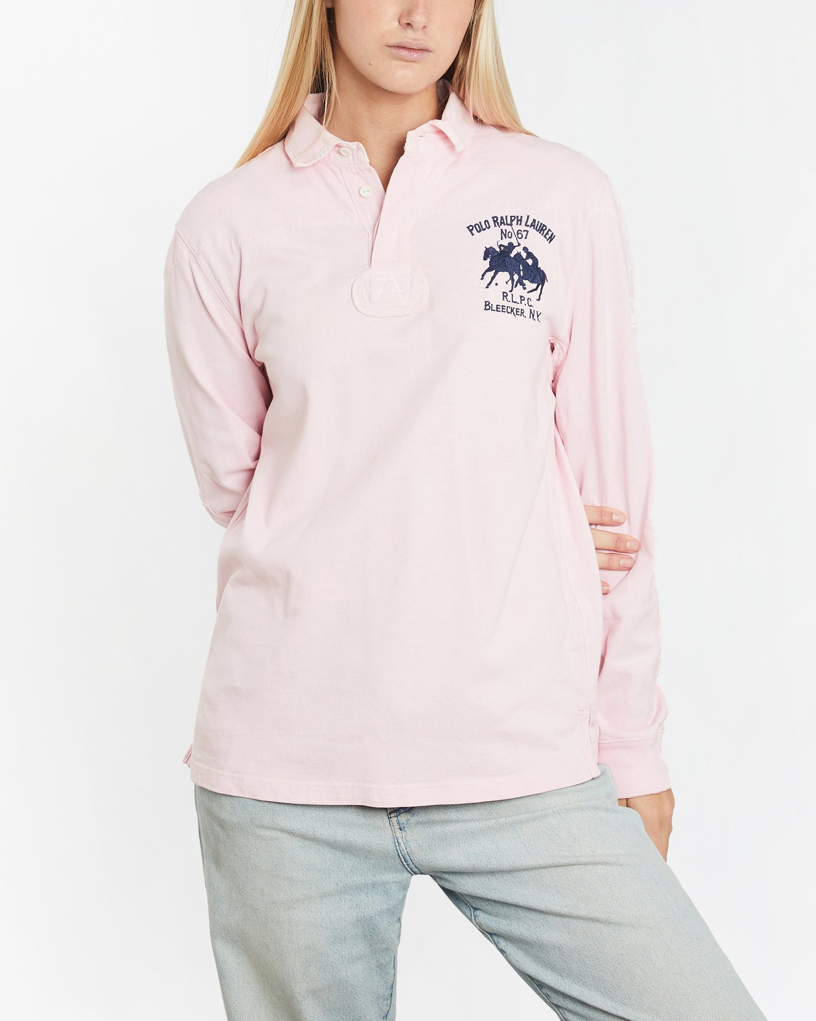 Vintage 90s Polo Ralph Lauren Rugby Shirt M