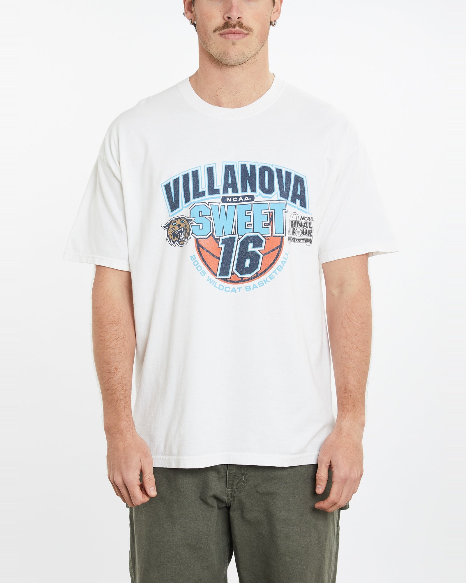 Vintage NCAA Villanova Wildcats Basketball Tee XL – The Real Deal