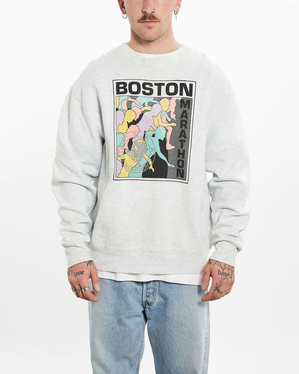 90s Boston Marathon Sweatshirt <br>L