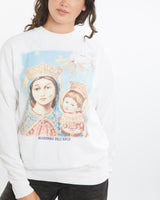 Vintage Madonna Dell'Arco Sweatshirt <br>M , The Real Deal , newtown, sydney, australia, thrift store, opshop, preloved, secondhand, sustainable, retro, antique, 70s, 80s, 90s, 2000s, 00s, fashion, clothing, streetwear, trendy, garment, style, boutique, store, shop, archive, sale, cheap, best, top