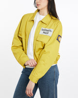 Vintage, 90s, Sicherheitswacht, Security, Guard, Jacket, The Real Deal, size medium, colour Yellow, newtown, sydney, australia, thrift store, opshop, preloved, secondhand, sustainable, retro, antique, 70s, 80s, 90s, 2000s, 00s, fashion, clothing, streetwear, trendy, garment, style, boutique, store, shop, archive, sale, cheap, best, top, Jackets