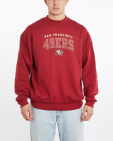 Vintage, 90s, NFL, San, Francisco, 49ers, Sweatshirt, The Real Deal, size double extra large, colour Burgundy, newtown, sydney, australia, thrift store, opshop, preloved, secondhand, sustainable, retro, antique, 70s, 80s, 90s, 2000s, 00s, fashion, clothing, streetwear, trendy, garment, style, boutique, store, shop, archive, sale, cheap, best, top, Sweats and hoodies