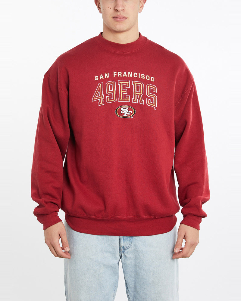 Vintage, 90s, NFL, San, Francisco, 49ers, Sweatshirt, The Real Deal, size double extra large, colour Burgundy, newtown, sydney, australia, thrift store, opshop, preloved, secondhand, sustainable, retro, antique, 70s, 80s, 90s, 2000s, 00s, fashion, clothing, streetwear, trendy, garment, style, boutique, store, shop, archive, sale, cheap, best, top, Sweats and hoodies