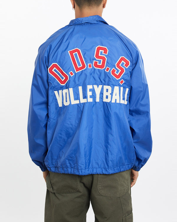 Vintage, 90s, O.D.S.S, Volleyball, Coaches, Jacket, The Real Deal, size large, colour Blue, newtown, sydney, australia, thrift store, opshop, preloved, secondhand, sustainable, retro, antique, 70s, 80s, 90s, 2000s, 00s, fashion, clothing, streetwear, trendy, garment, style, boutique, store, shop, archive, sale, cheap, best, top, Jackets