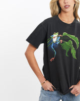 Vintage, 1991, Frog, Wildlife, Tee, The Real Deal, size extra small, colour Black, newtown, sydney, australia, thrift store, opshop, preloved, secondhand, sustainable, retro, antique, 70s, 80s, 90s, 2000s, 00s, fashion, clothing, streetwear, trendy, garment, style, boutique, store, shop, archive, sale, cheap, best, top, T-Shirts