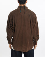 Vintage, Wrangler, Corduroy, Button, Up, Shirt, The Real Deal, size large, colour Brown, newtown, sydney, australia, thrift store, opshop, preloved, secondhand, sustainable, retro, antique, 70s, 80s, 90s, 2000s, 00s, fashion, clothing, streetwear, trendy, garment, style, boutique, store, shop, archive, sale, cheap, best, top, Shirts