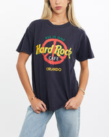 Vintage, 90s, Hard, Rock, Cafe, Tee, The Real Deal, size extra small, colour Navy, newtown, sydney, australia, thrift store, opshop, preloved, secondhand, sustainable, retro, antique, 70s, 80s, 90s, 2000s, 00s, fashion, clothing, streetwear, trendy, garment, style, boutique, store, shop, archive, sale, cheap, best, top, T-Shirts