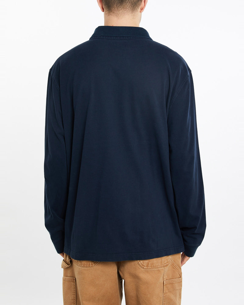 Vintage, 90s, Polo, Ralph, Lauren, Rugby, Shirt, The Real Deal, size extra large, colour Navy, newtown, sydney, australia, thrift store, opshop, preloved, secondhand, sustainable, retro, antique, 70s, 80s, 90s, 2000s, 00s, fashion, clothing, streetwear, trendy, garment, style, boutique, store, shop, archive, sale, cheap, best, top, Shirts