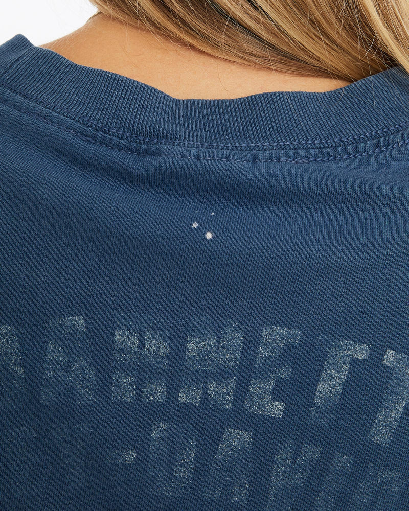 Vintage, Harley, Davidson, Tee, The Real Deal, size medium, colour Navy, newtown, sydney, australia, thrift store, opshop, preloved, secondhand, sustainable, retro, antique, 70s, 80s, 90s, 2000s, 00s, fashion, clothing, streetwear, trendy, garment, style, boutique, store, shop, archive, sale, cheap, best, top, T-Shirts