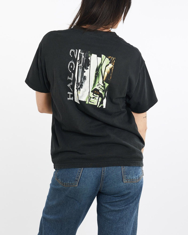 Vintage, Halo, 2, Xbox, Gaming, Tee, The Real Deal, size large, colour Black, newtown, sydney, australia, thrift store, opshop, preloved, secondhand, sustainable, retro, antique, 70s, 80s, 90s, 2000s, 00s, fashion, clothing, streetwear, trendy, garment, style, boutique, store, shop, archive, sale, cheap, best, top, T-Shirts