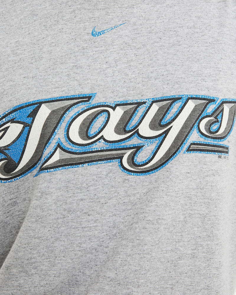 Vintage, Nike, MLB, Toronto, Blue, Jays, Tee, The Real Deal, size small, colour Grey, newtown, sydney, australia, thrift store, opshop, preloved, secondhand, sustainable, retro, antique, 70s, 80s, 90s, 2000s, 00s, fashion, clothing, streetwear, trendy, garment, style, boutique, store, shop, archive, sale, cheap, best, top, T-Shirts