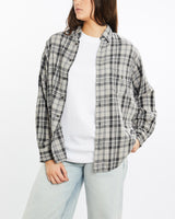 Vintage, 90s, Polo, Ralph, Lauren, Flannelette, Button, Up, Shirt, The Real Deal, size medium, colour Grey, newtown, sydney, australia, thrift store, opshop, preloved, secondhand, sustainable, retro, antique, 70s, 80s, 90s, 2000s, 00s, fashion, clothing, streetwear, trendy, garment, style, boutique, store, shop, archive, sale, cheap, best, top, Shirts