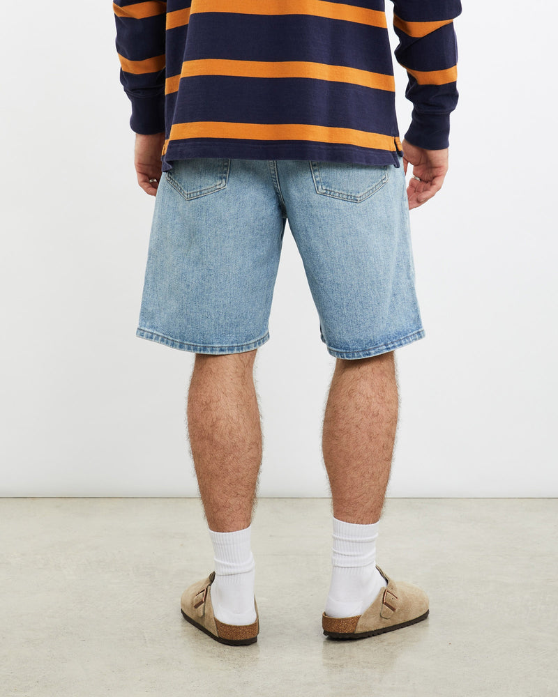Vintage, Wrangler, Denim, Shorts, The Real Deal, size 32", colour Blue, newtown, sydney, australia, thrift store, opshop, preloved, secondhand, sustainable, retro, antique, 70s, 80s, 90s, 2000s, 00s, fashion, clothing, streetwear, trendy, garment, style, boutique, store, shop, archive, sale, cheap, best, top, Shorts