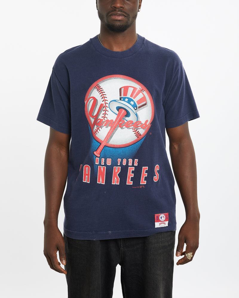 Vintage 90s MLB New York Yankees Tee <br>L , The Real Deal , newtown, sydney, australia, thrift store, opshop, preloved, secondhand, sustainable, retro, antique, 70s, 80s, 90s, 2000s, 00s, fashion, clothing, streetwear, trendy, garment, style, boutique, store, shop, archive, sale, cheap, best, top