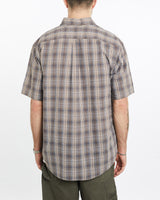 Vintage, 90s, Polo, Ralph, Lauren, Short, Sleeve, Button, Up, Shirt, The Real Deal, size extra large, colour Brown, newtown, sydney, australia, thrift store, opshop, preloved, secondhand, sustainable, retro, antique, 70s, 80s, 90s, 2000s, 00s, fashion, clothing, streetwear, trendy, garment, style, boutique, store, shop, archive, sale, cheap, best, top, Shirts