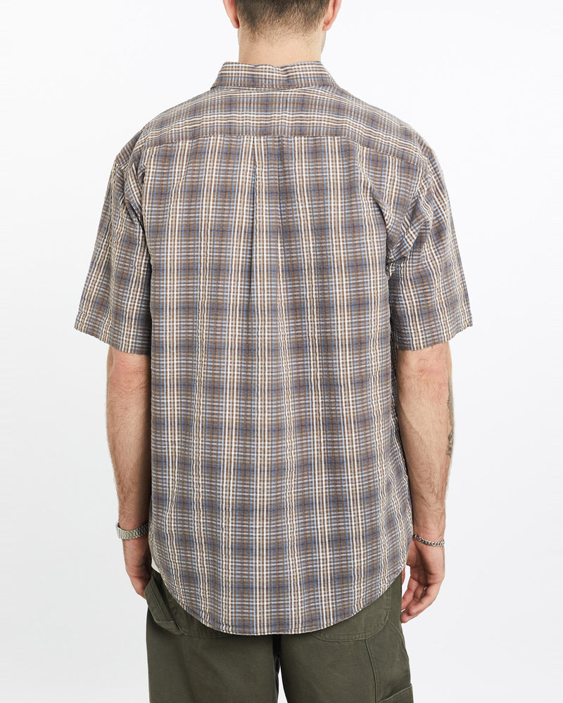 Vintage, 90s, Polo, Ralph, Lauren, Short, Sleeve, Button, Up, Shirt, The Real Deal, size extra large, colour Brown, newtown, sydney, australia, thrift store, opshop, preloved, secondhand, sustainable, retro, antique, 70s, 80s, 90s, 2000s, 00s, fashion, clothing, streetwear, trendy, garment, style, boutique, store, shop, archive, sale, cheap, best, top, Shirts