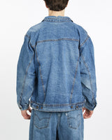 Vintage, Wrangler, Blanket, Lined, Denim, Jacket, The Real Deal, size extra large, colour Blue, newtown, sydney, australia, thrift store, opshop, preloved, secondhand, sustainable, retro, antique, 70s, 80s, 90s, 2000s, 00s, fashion, clothing, streetwear, trendy, garment, style, boutique, store, shop, archive, sale, cheap, best, top, Jackets