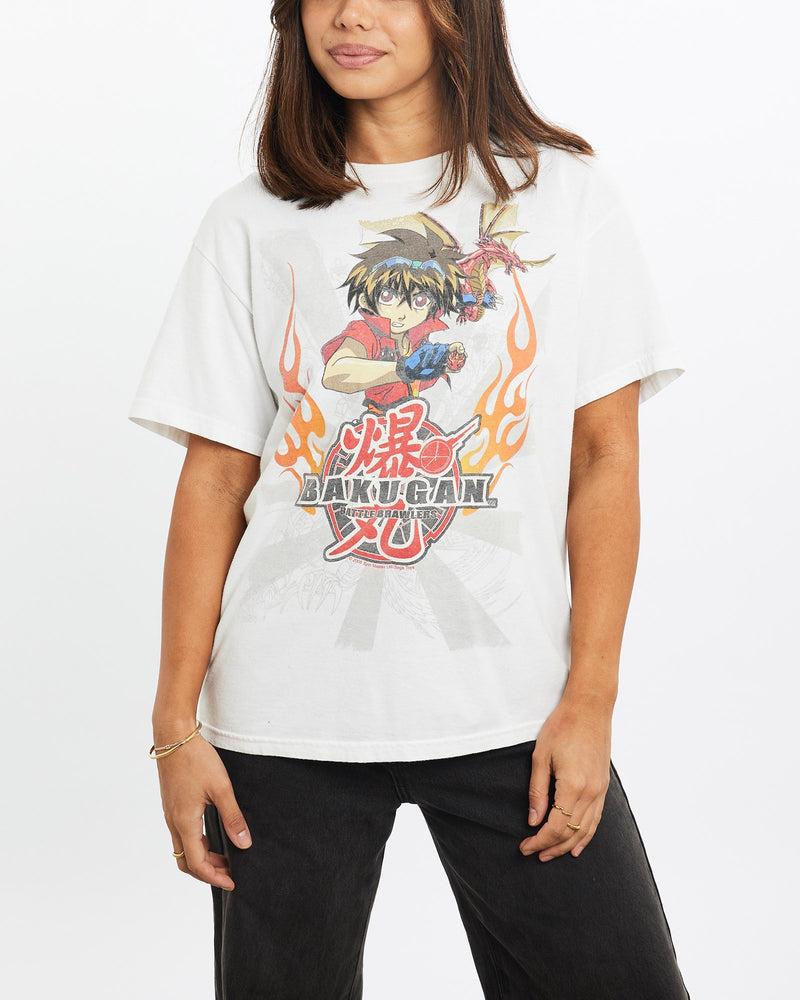 Vintage, Bakugan, Cartoon, Tee, The Real Deal, size double extra small, colour Grey, newtown, sydney, australia, thrift store, opshop, preloved, secondhand, sustainable, retro, antique, 70s, 80s, 90s, 2000s, 00s, fashion, clothing, streetwear, trendy, garment, style, boutique, store, shop, archive, sale, cheap, best, top, T-Shirts