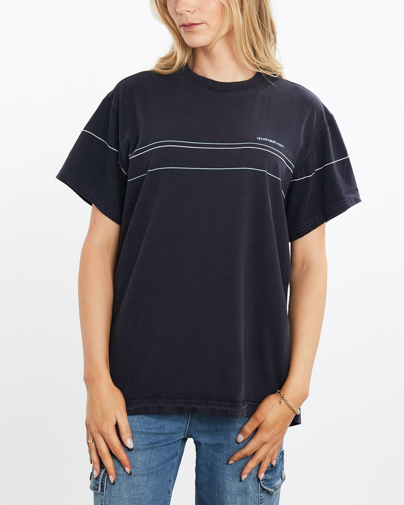 Vintage, Quiksilver, Surf, Tee, The Real Deal, size medium, colour Navy, newtown, sydney, australia, thrift store, opshop, preloved, secondhand, sustainable, retro, antique, 70s, 80s, 90s, 2000s, 00s, fashion, clothing, streetwear, trendy, garment, style, boutique, store, shop, archive, sale, cheap, best, top, T-Shirts