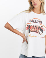 Vintage, 1992, NBA, Portland, Trail, Blazers, Tee, The Real Deal, size small, colour White, newtown, sydney, australia, thrift store, opshop, preloved, secondhand, sustainable, retro, antique, 70s, 80s, 90s, 2000s, 00s, fashion, clothing, streetwear, trendy, garment, style, boutique, store, shop, archive, sale, cheap, best, top, T-Shirts