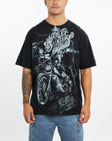 Vintage, Harley, Davidson, Tee, The Real Deal, size extra large, colour Black, newtown, sydney, australia, thrift store, opshop, preloved, secondhand, sustainable, retro, antique, 70s, 80s, 90s, 2000s, 00s, fashion, clothing, streetwear, trendy, garment, style, boutique, store, shop, archive, sale, cheap, best, top, T-Shirts