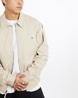 Vintage, 90s, Polo, Ralph, Lauren, Harrington, Jacket, The Real Deal, size extra large, colour Beige, newtown, sydney, australia, thrift store, opshop, preloved, secondhand, sustainable, retro, antique, 70s, 80s, 90s, 2000s, 00s, fashion, clothing, streetwear, trendy, garment, style, boutique, store, shop, archive, sale, cheap, best, top, Jackets