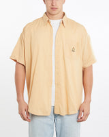 Vintage, 90s, Chaps, Ralph, Lauren, Short, Sleeve, Button, Up, Shirt, The Real Deal, size double extra large, colour Yellow, newtown, sydney, australia, thrift store, opshop, preloved, secondhand, sustainable, retro, antique, 70s, 80s, 90s, 2000s, 00s, fashion, clothing, streetwear, trendy, garment, style, boutique, store, shop, archive, sale, cheap, best, top, Shirts