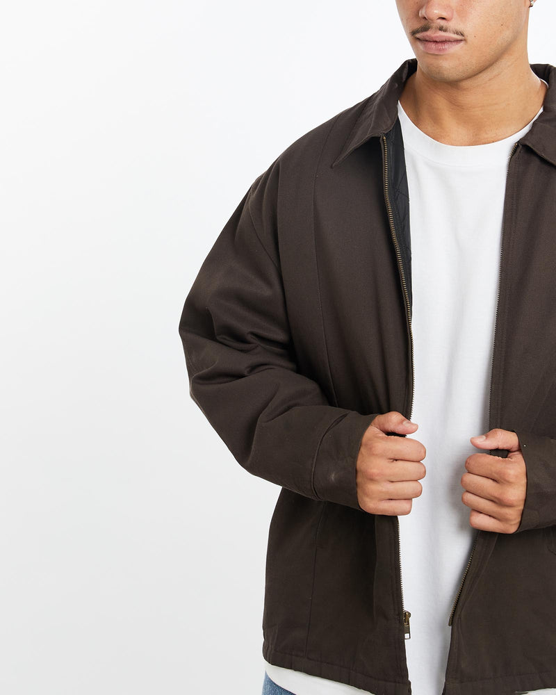 Vintage, Mechanic, Jacket, The Real Deal, size extra large, colour Brown, newtown, sydney, australia, thrift store, opshop, preloved, secondhand, sustainable, retro, antique, 70s, 80s, 90s, 2000s, 00s, fashion, clothing, streetwear, trendy, garment, style, boutique, store, shop, archive, sale, cheap, best, top, Jackets