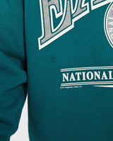 Vintage, NFL, Philadelphia, Eagles, Sweatshirt, The Real Deal, size large, colour Green, newtown, sydney, australia, thrift store, opshop, preloved, secondhand, sustainable, retro, antique, 70s, 80s, 90s, 2000s, 00s, fashion, clothing, streetwear, trendy, garment, style, boutique, store, shop, archive, sale, cheap, best, top, Sweats and hoodies