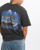 Vintage, 90s, Rollin, Hard, Lowrider', Tee, The Real Deal, size large, colour Black, newtown, sydney, australia, thrift store, opshop, preloved, secondhand, sustainable, retro, antique, 70s, 80s, 90s, 2000s, 00s, fashion, clothing, streetwear, trendy, garment, style, boutique, store, shop, archive, sale, cheap, best, top, T-Shirts