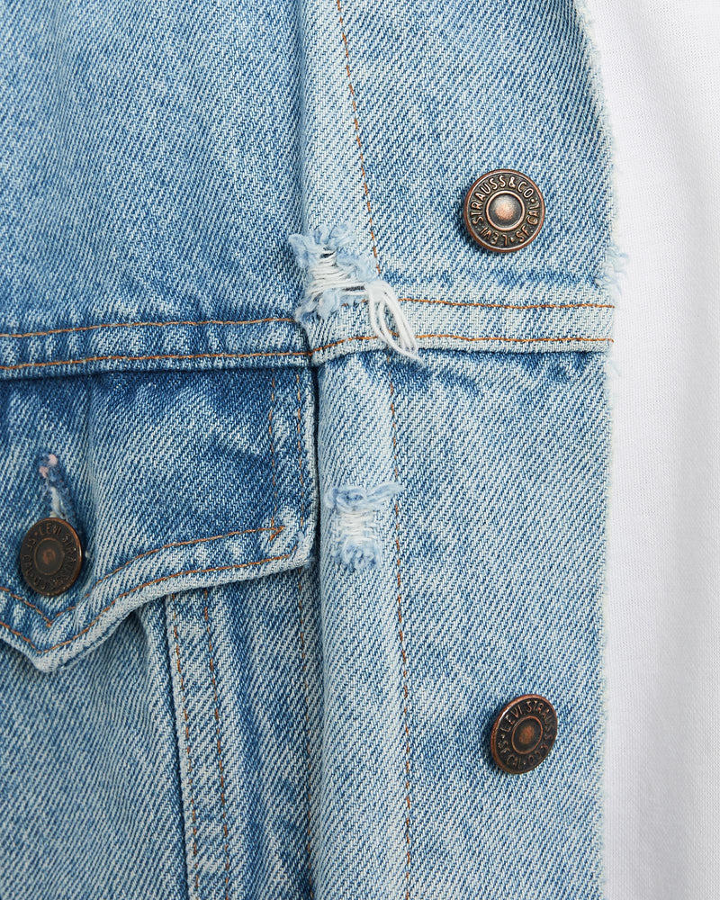 Vintage, Levi's, Orange, Tab, Denim, Jacket, The Real Deal, size large, colour Blue, newtown, sydney, australia, thrift store, opshop, preloved, secondhand, sustainable, retro, antique, 70s, 80s, 90s, 2000s, 00s, fashion, clothing, streetwear, trendy, garment, style, boutique, store, shop, archive, sale, cheap, best, top, Jackets