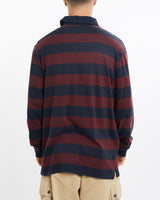 Vintage, 90s, Polo, Ralph, Lauren, Rugby, Shirt, The Real Deal, size large, colour Navy, newtown, sydney, australia, thrift store, opshop, preloved, secondhand, sustainable, retro, antique, 70s, 80s, 90s, 2000s, 00s, fashion, clothing, streetwear, trendy, garment, style, boutique, store, shop, archive, sale, cheap, best, top, Shirts