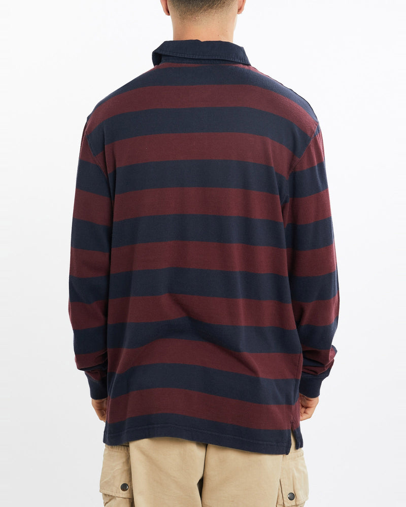 Vintage, 90s, Polo, Ralph, Lauren, Rugby, Shirt, The Real Deal, size large, colour Navy, newtown, sydney, australia, thrift store, opshop, preloved, secondhand, sustainable, retro, antique, 70s, 80s, 90s, 2000s, 00s, fashion, clothing, streetwear, trendy, garment, style, boutique, store, shop, archive, sale, cheap, best, top, Shirts