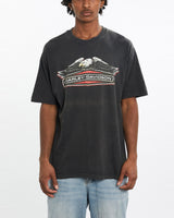 Vintage, 90s, Harley, Davidson, Tee, The Real Deal, size large, colour Black, newtown, sydney, australia, thrift store, opshop, preloved, secondhand, sustainable, retro, antique, 70s, 80s, 90s, 2000s, 00s, fashion, clothing, streetwear, trendy, garment, style, boutique, store, shop, archive, sale, cheap, best, top, T-Shirts