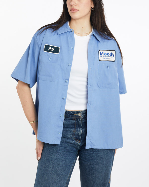 Vintage, Mechanic, Shirt, The Real Deal, size large, colour Blue, newtown, sydney, australia, thrift store, opshop, preloved, secondhand, sustainable, retro, antique, 70s, 80s, 90s, 2000s, 00s, fashion, clothing, streetwear, trendy, garment, style, boutique, store, shop, archive, sale, cheap, best, top, Shirts