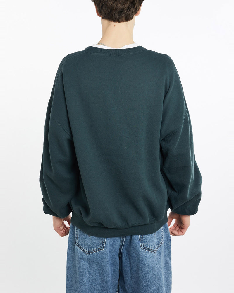 Vintage, 90s, Russell, Athletic, Sweatshirt, The Real Deal, size extra large, colour Green, newtown, sydney, australia, thrift store, opshop, preloved, secondhand, sustainable, retro, antique, 70s, 80s, 90s, 2000s, 00s, fashion, clothing, streetwear, trendy, garment, style, boutique, store, shop, archive, sale, cheap, best, top, Sweats and hoodies