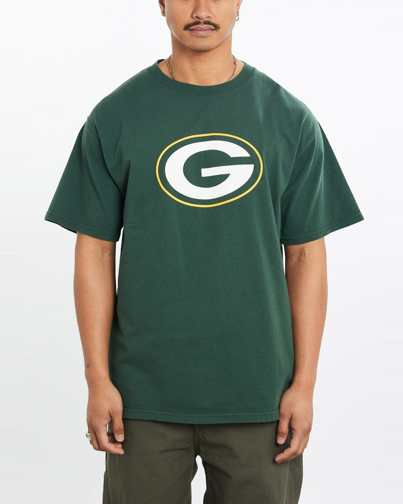 Vintage, NFL, Green, Bay, Packers, Tee, The Real Deal, size large, colour Green, newtown, sydney, australia, thrift store, opshop, preloved, secondhand, sustainable, retro, antique, 70s, 80s, 90s, 2000s, 00s, fashion, clothing, streetwear, trendy, garment, style, boutique, store, shop, archive, sale, cheap, best, top, T-Shirts