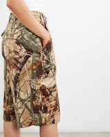 Vintage, Realtree, Camo, Cargo, Shorts, The Real Deal, size 31", colour Green, newtown, sydney, australia, thrift store, opshop, preloved, secondhand, sustainable, retro, antique, 70s, 80s, 90s, 2000s, 00s, fashion, clothing, streetwear, trendy, garment, style, boutique, store, shop, archive, sale, cheap, best, top, Shorts