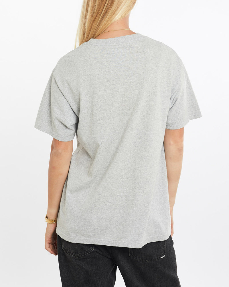 Vintage, Universal, Studios, Jurassic, Park, The, Ride', Tee, The Real Deal, size medium, colour Grey, newtown, sydney, australia, thrift store, opshop, preloved, secondhand, sustainable, retro, antique, 70s, 80s, 90s, 2000s, 00s, fashion, clothing, streetwear, trendy, garment, style, boutique, store, shop, archive, sale, cheap, best, top, T-Shirts