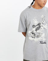 Vintage, Disney, Mickey, Mouse, Tee, The Real Deal, size large, colour Grey, newtown, sydney, australia, thrift store, opshop, preloved, secondhand, sustainable, retro, antique, 70s, 80s, 90s, 2000s, 00s, fashion, clothing, streetwear, trendy, garment, style, boutique, store, shop, archive, sale, cheap, best, top, T-Shirts