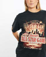 Vintage, MLB, All, Star, Game, Tee, The Real Deal, size medium, colour Black, newtown, sydney, australia, thrift store, opshop, preloved, secondhand, sustainable, retro, antique, 70s, 80s, 90s, 2000s, 00s, fashion, clothing, streetwear, trendy, garment, style, boutique, store, shop, archive, sale, cheap, best, top, T-Shirts