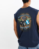 Vintage, Harley, Davidson, Tank, The Real Deal, size extra large, colour Blue, newtown, sydney, australia, thrift store, opshop, preloved, secondhand, sustainable, retro, antique, 70s, 80s, 90s, 2000s, 00s, fashion, clothing, streetwear, trendy, garment, style, boutique, store, shop, archive, sale, cheap, best, top, T-Shirts