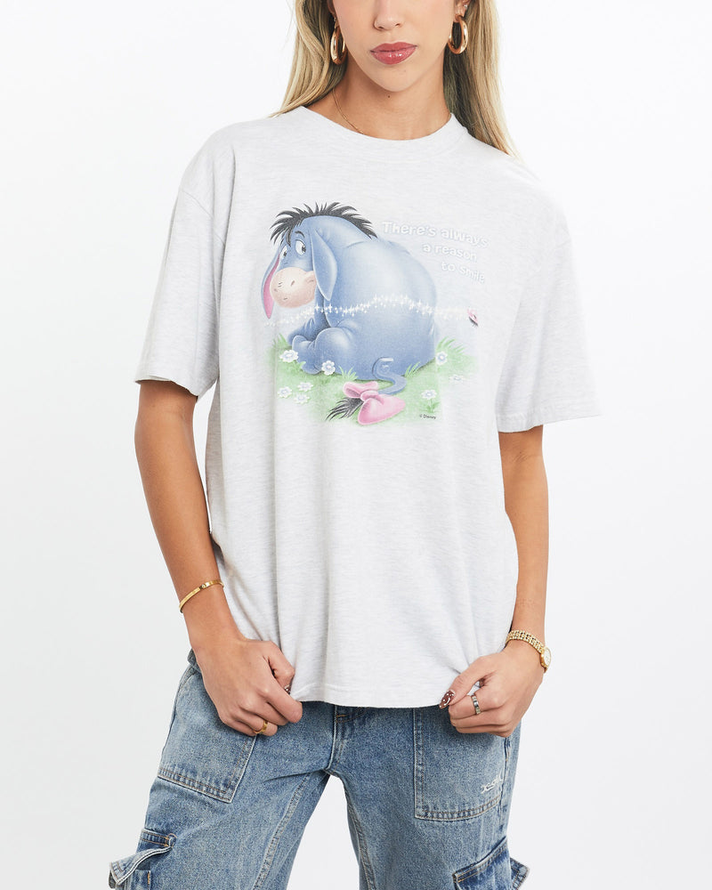 Vintage, Disney, Winnie, The, Pooh, Eeyore', Tee, The Real Deal, size small, colour Grey, newtown, sydney, australia, thrift store, opshop, preloved, secondhand, sustainable, retro, antique, 70s, 80s, 90s, 2000s, 00s, fashion, clothing, streetwear, trendy, garment, style, boutique, store, shop, archive, sale, cheap, best, top, T-Shirts