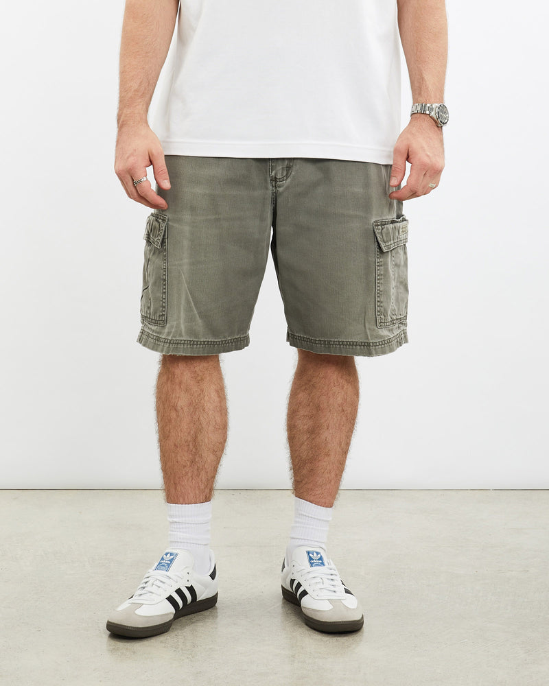Vintage, Wrangler, Cargo, Shorts, The Real Deal, size 33", colour Grey, newtown, sydney, australia, thrift store, opshop, preloved, secondhand, sustainable, retro, antique, 70s, 80s, 90s, 2000s, 00s, fashion, clothing, streetwear, trendy, garment, style, boutique, store, shop, archive, sale, cheap, best, top, Shorts