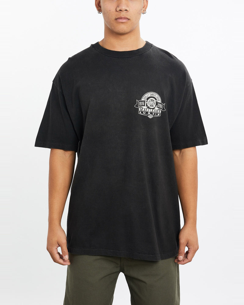 Vintage, 1996, Harley, Davidson, Owners, Group, Tee, The Real Deal, size large, colour Black, newtown, sydney, australia, thrift store, opshop, preloved, secondhand, sustainable, retro, antique, 70s, 80s, 90s, 2000s, 00s, fashion, clothing, streetwear, trendy, garment, style, boutique, store, shop, archive, sale, cheap, best, top, T-Shirts