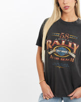 Vintage, 1998, Harley, Davidson, Tee, The Real Deal, size extra small, colour Black, newtown, sydney, australia, thrift store, opshop, preloved, secondhand, sustainable, retro, antique, 70s, 80s, 90s, 2000s, 00s, fashion, clothing, streetwear, trendy, garment, style, boutique, store, shop, archive, sale, cheap, best, top, T-Shirts