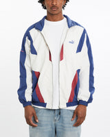 Vintage, 80s, Puma, A.C.E, Track, Jacket, The Real Deal, size large, colour Multicolour, newtown, sydney, australia, thrift store, opshop, preloved, secondhand, sustainable, retro, antique, 70s, 80s, 90s, 2000s, 00s, fashion, clothing, streetwear, trendy, garment, style, boutique, store, shop, archive, sale, cheap, best, top, Jackets